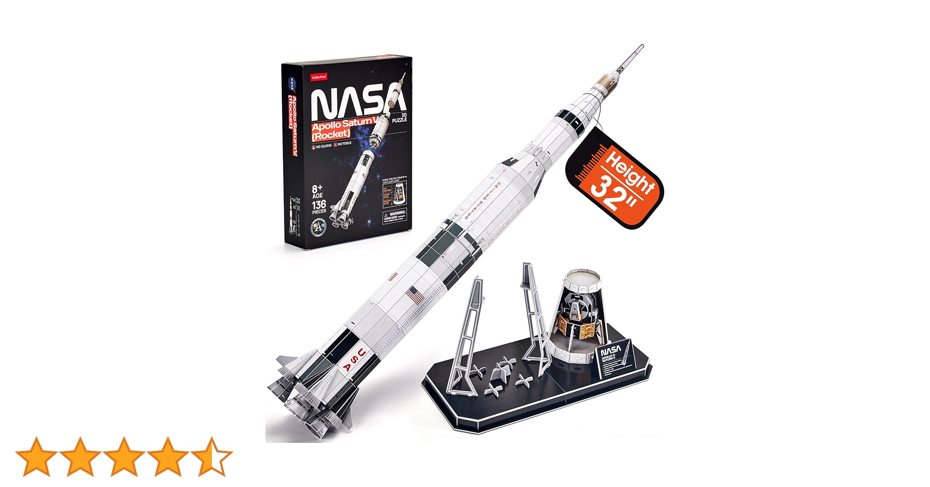 メタル42cm アポロ ロケット NASA ローンチパッド SATURN 5V Amazon | アポロ ロケット NASA ローンチパッド APOLLO SATURN 5